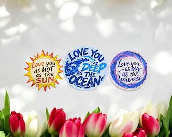 3D 'Love You'-koelkastmagneet of tasbedel