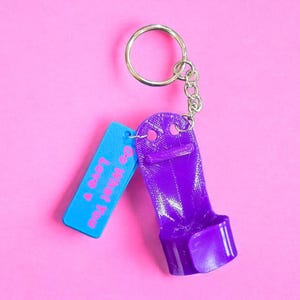 Personalized Mini Gymnastics Dowel Grip Keychain with Tags Cute Miniature Gymnastics Grip Bag Charm Special Keyring Gift for Gymnasts