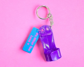 Gepersonaliseerde sleutelhanger gymnastiekgreep: miniatuur tasbedel, 'Do What You Love'