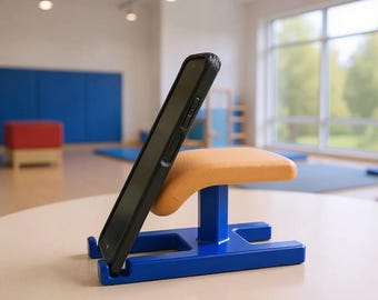 Mini Gymnastics Phone Stand Vault Table Cute Miniature Gymnastics Vault Phone Holder Desk Decor Special Gift for Gymnasts Teams Coaches 1:12
