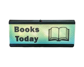 Personalized LED Desk Sign Two-Sided Class School Indicator Custom Colors 3xAAA Batteries Required