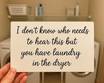 Home decor, Laundry Room Sign, Custom Quote, Personalized Wood Sign (8x4)