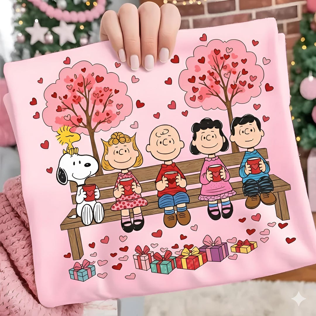 Snoop Valentine Love PNG, Peanuts Friends Holding Love Letters With ...