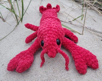 Cape Cod Lobster - Crochet Pattern Only - Plush Sea Life