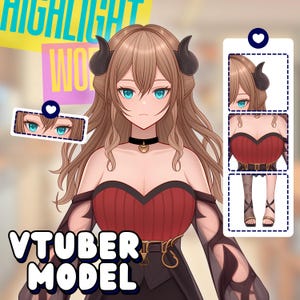 Aangepast Vtuber-model | Vtuber mannelijk en vrouwelijk | Live2d-rigging | Live2d Modelcommissie | Pngknol | Anime-kunst | Vribger