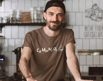 Caffeine Chemistry T-Shirt: Coffee Formula Tee for Science Geeks