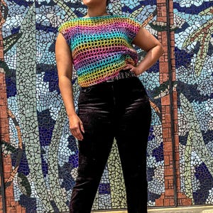 Summer Breeze Mesh Top Crochet Pattern - One Piece, Made To Measure, Easy Tutorial For Beginners