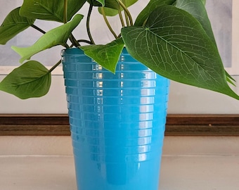 Vase / Jardinière vintage Allemagne - Bleu - Moderne milieu du siècle