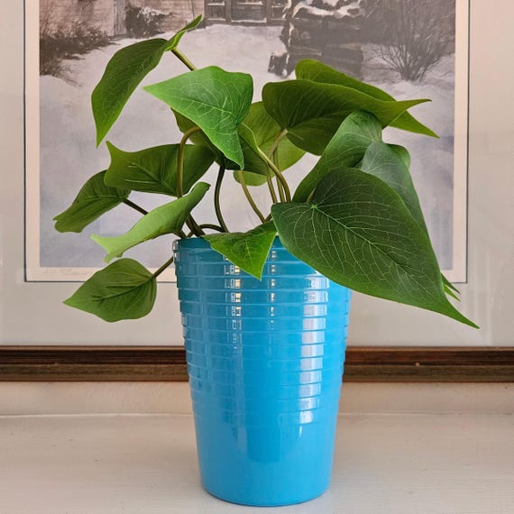 Vintage Germany Vase / Planter – Blue – Mid Century Modern