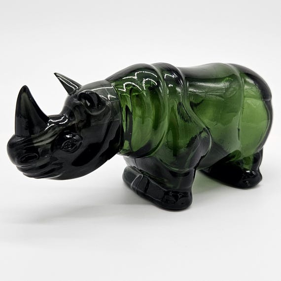 Vintage Rhino Avon Big Game Cologne Bottle – Empty – Safari Wildlife Decor – 1970s Collectible – Man Cave or Bar Display