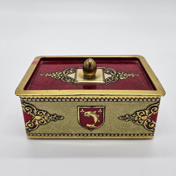 English Toffee Tin – Blue Bird Confectionery Candy Box – 50s British Biscuit Tin