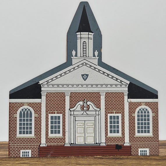Cat’s Meow Allen Memorial Baptist Church 1995 Faline Salisbury MD Shelf Sitter