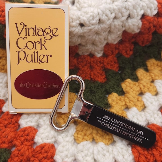 Vintage Christian Brothers Cork Puller: 1882 Centennial Wine Opener, Original Box