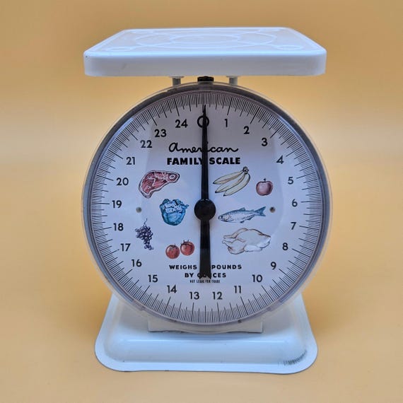 1980s American Family Scale – Vintage Kitchen Scale – Retro Decor