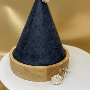 イヤークリップ、ピアスホールのない耳用のイヤリング、天然ジュエリー、バロックパールのイヤリング、女性のイヤリング、誕生日プレゼント、学生のイヤリング、宝石