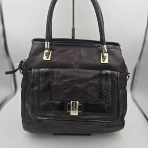 Kate Spade Brown with Black Leather Shoulder Bag - RARE