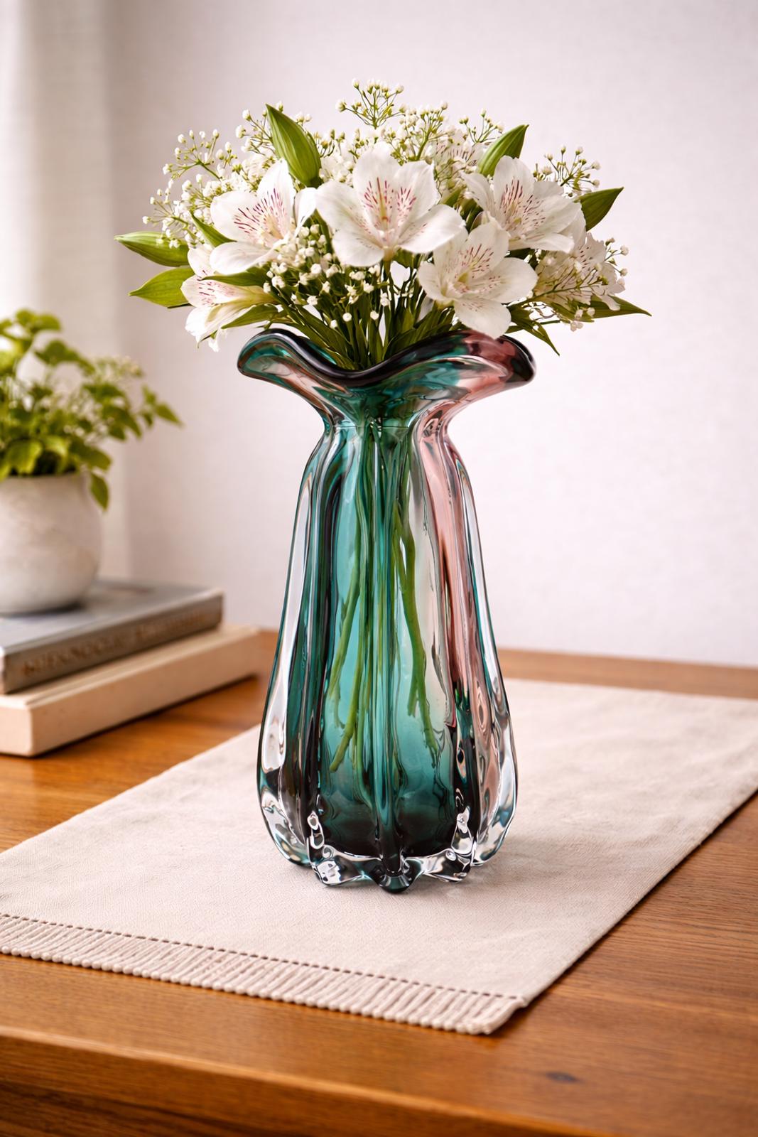 Pink Murano Vase - Etsy