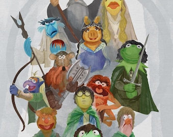 Il Signore dei Muppets arte 8x10