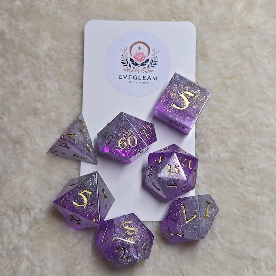 Genuinely one-of-a-kind hand-crafted dice set — each piece is unique, making it a standout gift for tabletop RPG fans who truly already have everything.
