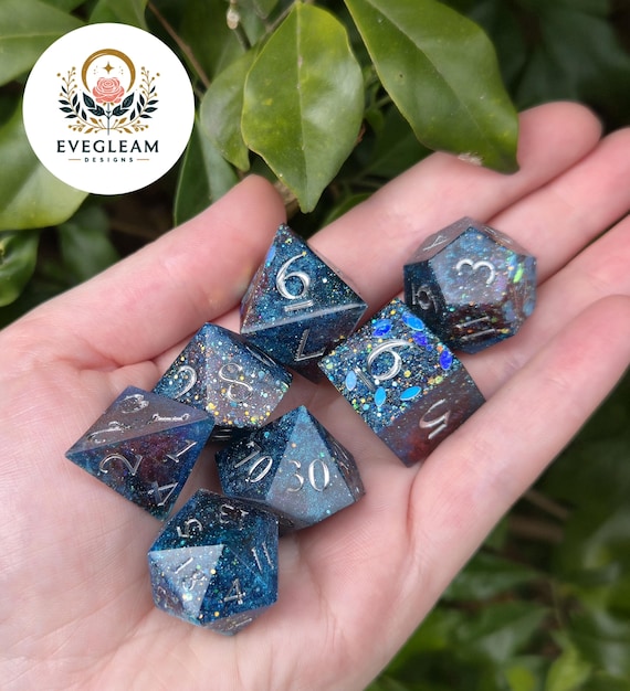Genuinely one-of-a-kind hand-crafted dice set — each piece is unique, making it a standout gift for tabletop RPG fans who truly already have everything.