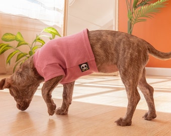 Super Soft Dog Shirt in Mellow Rose Organic Cotton | Made to Order