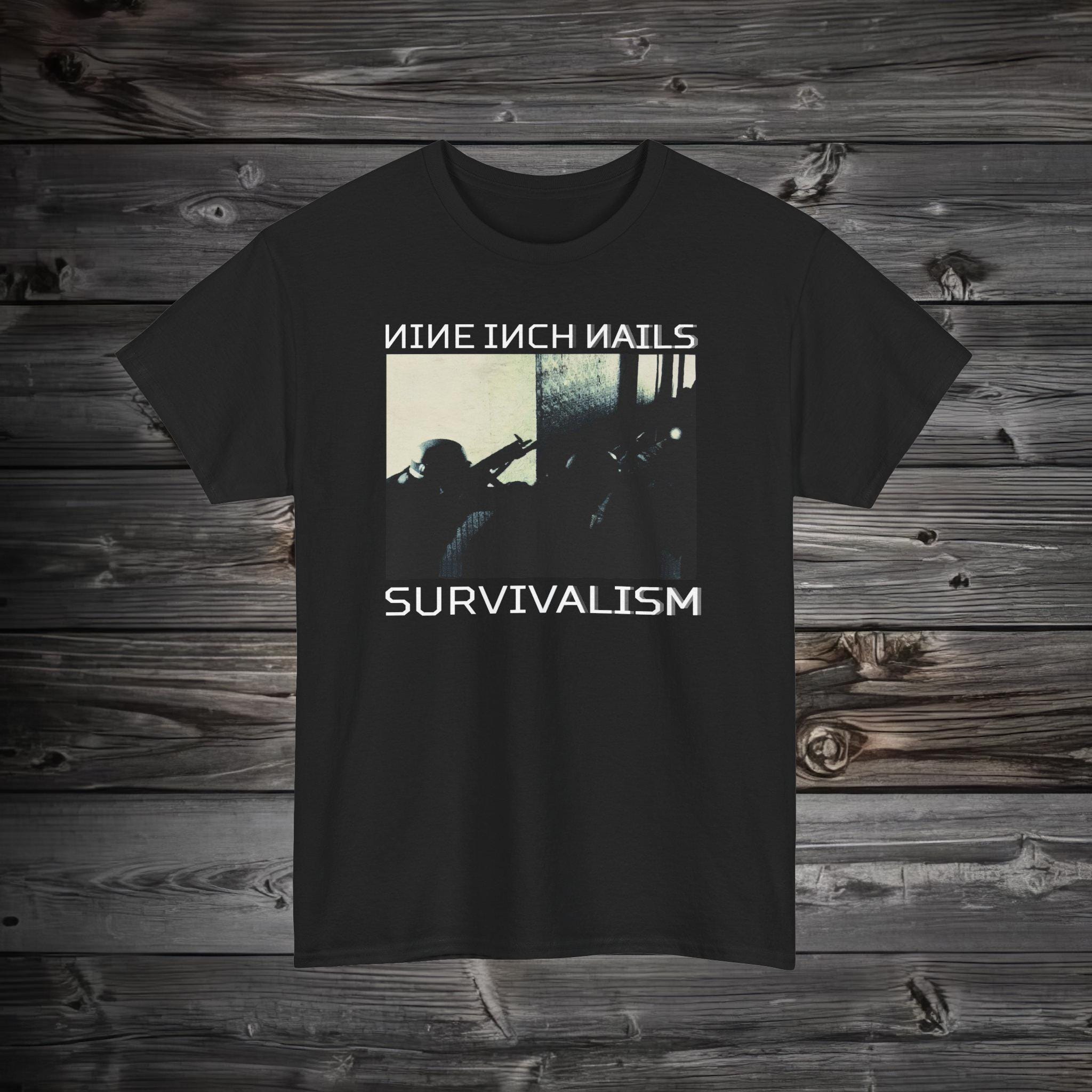 Nine Inch Nails ヴィンテージTシャツ S survivalism ヴィンテージ VINTAGE 00s NINE INCH NAILS SURVIVALISM FITS