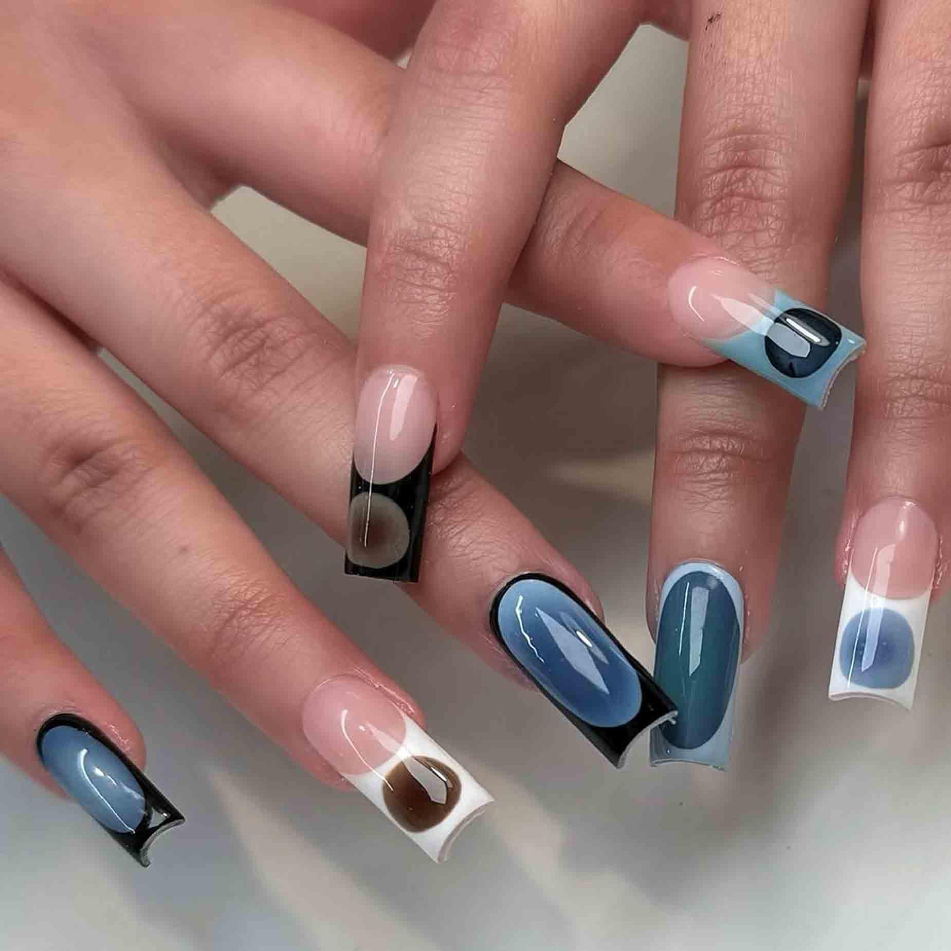Stunning Abstract 3D Nail Designs for Parties