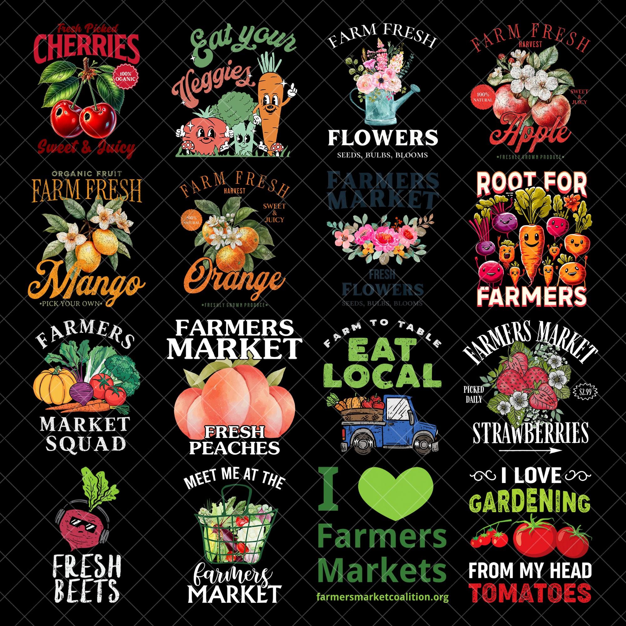 Farmers Market PNG, Farmers Market Clipart, Vegetable Clipart, Fruit Clipart, Farmers Market, Flower Shop PNG, Garden Clipart, Produce PNG
