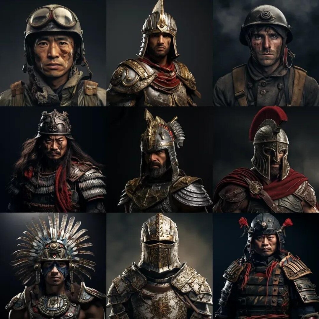Armored Warriors of History Midjourney Prompts, AI Prompts for Epic ...
