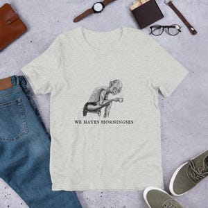 Camiseta de Gollum "Odiamos las mañanas"