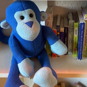 Blue monkey teddy new arrivals