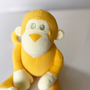 Yellow stuffed monkey Clearance