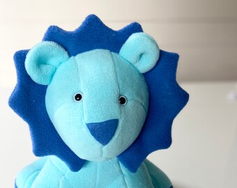Little Boy Blue Stuffed Lion Etsy