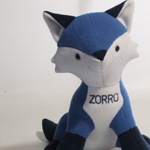 Blue fox plush cheap