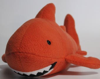 red shark plush