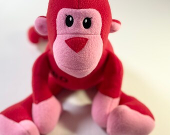 red monkey plush toy