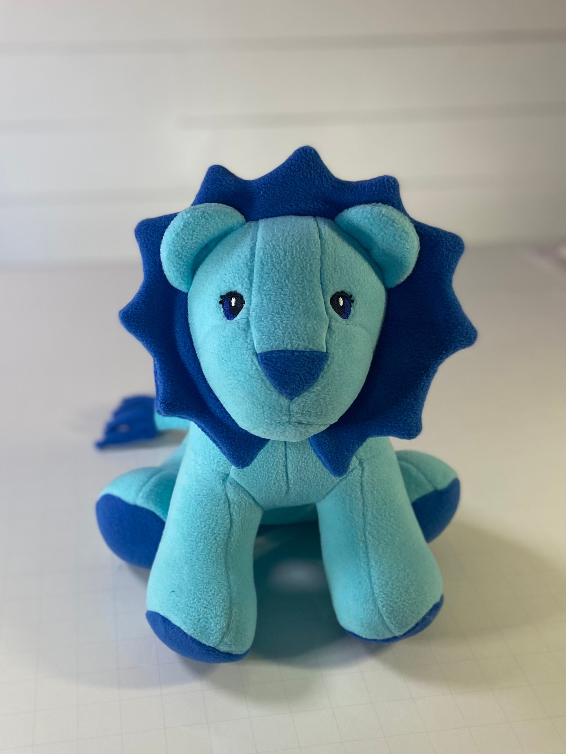 Blue lion stuffed animal clearance