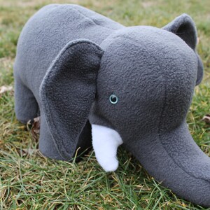 Large Stuffed Elephant image 6