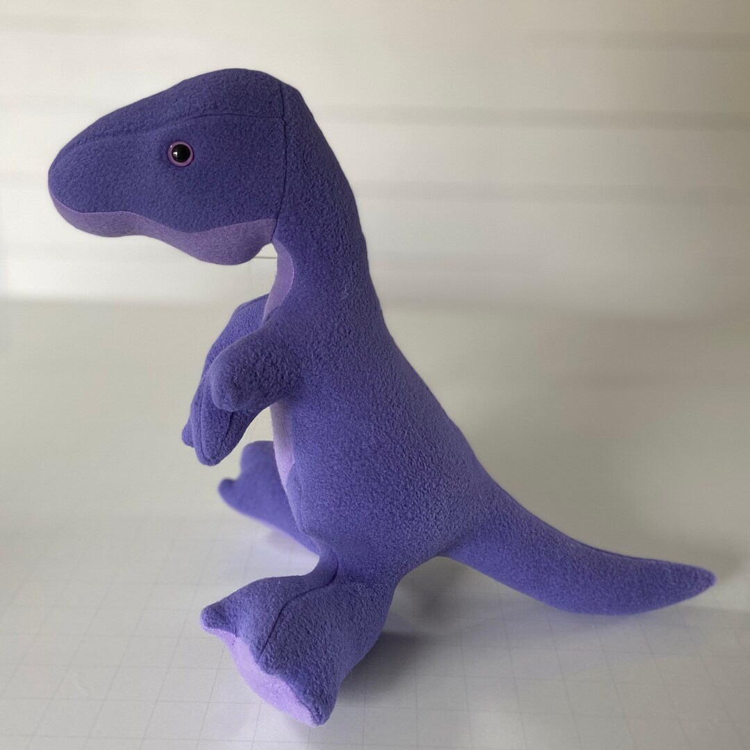 Purple dinosaur plush on sale