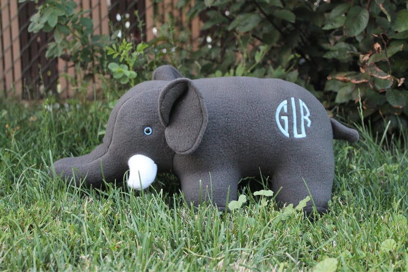 Large Stuffed Elephant image 1