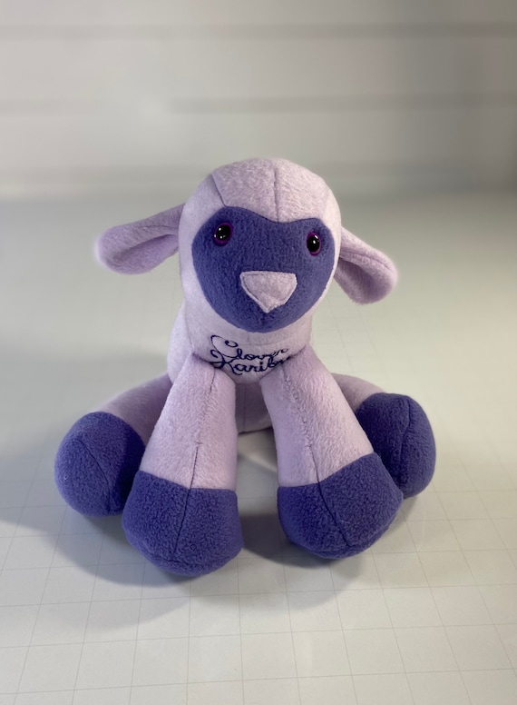 Purple lamb stuffed animal clearance