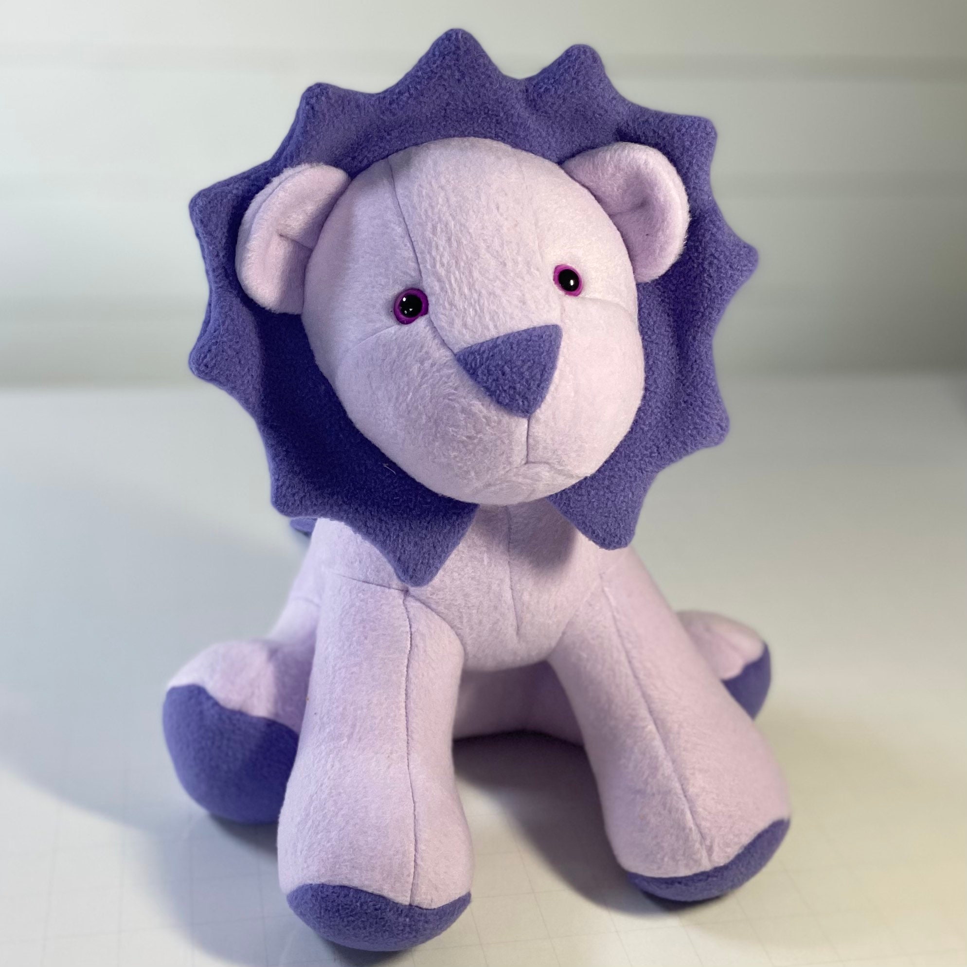 purple lion stuffed animal
