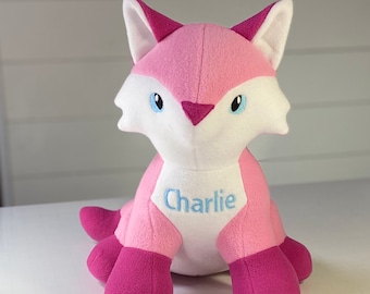 Pink Plush Fox toy