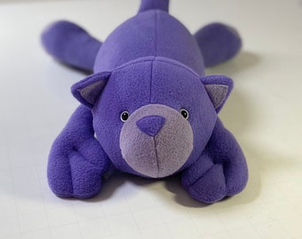 Purple Plush Cat