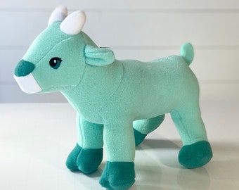 Aqua Goat Plush Animal