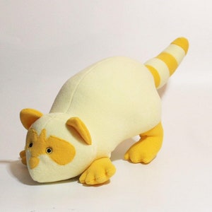 Yellow plush raccoon image 1