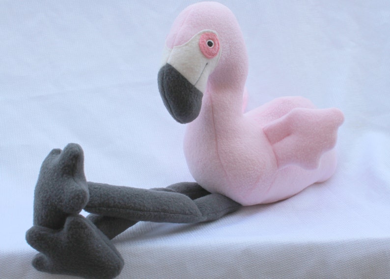 Baby Pink Flamingo Plush Toy Etsy