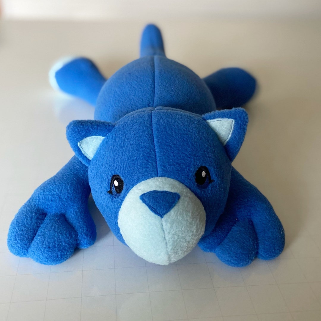 Blue Plush Cat Etsy Canada