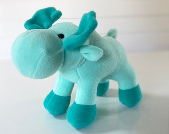 Aqua Moose Plush Toy