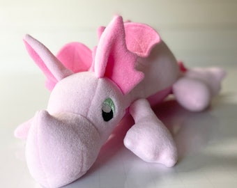 Pink Plush Baby Dragon